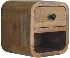 Artisan Furniture Lenktas Ąžuolo Mini naktinis staliukas