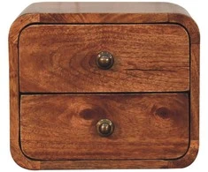 Artisan Furniture Lenktas Mini naktinis staliukas