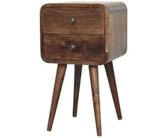 Artisan Furniture Lenktas Mini naktinis staliukas