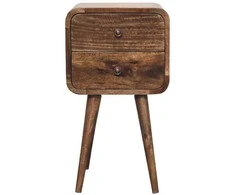 Artisan Furniture Lenktas Mini naktinis staliukas
