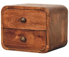 Artisan Furniture Lenktas Mini naktinis staliukas
