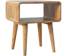Artisan Furniture Lenktas naktinis staliukas