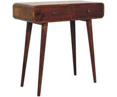 Artisan Furniture Lenktas Riešutmedžio konsolinis staliukas