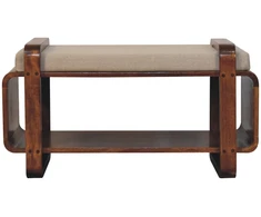 Artisan Furniture Loop mango medienos suoliukas, kaštono atspalvio