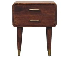 Artisan Furniture Naktinis staliukas su 2 stalčiais