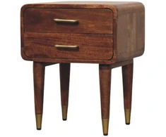 Artisan Furniture Naktinis staliukas su 2 stalčiais