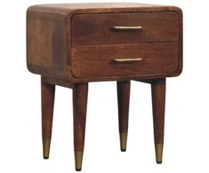 Artisan Furniture Naktinis staliukas su 2 stalčiais