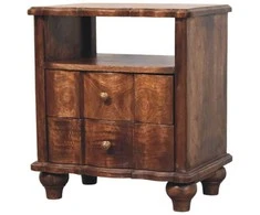Artisan Furniture Naktinis staliukas su 2 stalčiais