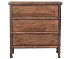 Artisan Furniture Raižyta Bambukinė komoda su 3 stalčiais