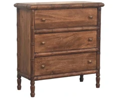 Artisan Furniture Raižyta Bambukinė komoda su 3 stalčiais