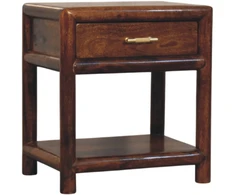 Artisan Furniture Regency mango medienos naktinis staliukas, kaštono atspalvio
