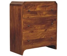 Artisan Furniture Riešutmedžio komoda su 3 stalčiais