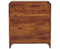 Artisan Furniture Riešutmedžio komoda su 3 stalčiais
