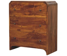 Artisan Furniture Riešutmedžio komoda su 3 stalčiais