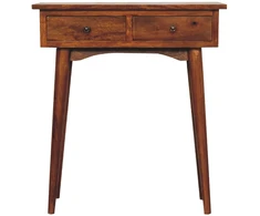 Artisan Furniture Riešutmedžio atspalvio mini konsolinis staliukas, 70 cm