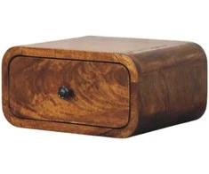 Artisan Furniture Riešutmedžio Mini naktinis staliukas su 1 stalčiumi
