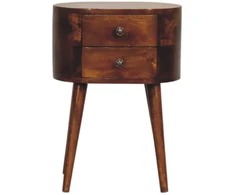 Artisan Furniture Riešutmedžio atspalvio mini naktinis staliukas, 35 cm