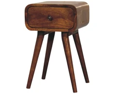 Artisan Furniture Riešutmedžio Mini naktinis staliukas su 1 stalčiumi