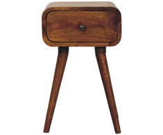 Artisan Furniture Riešutmedžio Mini naktinis staliukas su 1 stalčiumi