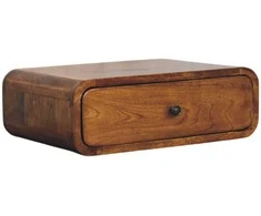 Artisan Furniture Riešutmedžio naktinis staliukas su 1 stalčiumi