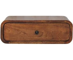 Artisan Furniture Riešutmedžio naktinis staliukas su 1 stalčiumi