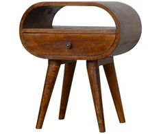 Artisan Furniture Riešutmedžio naktinis staliukas su 1 stalčiumi