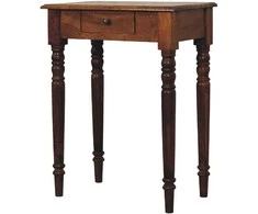 Artisan Furniture Riešutmedžio rašomasis stalas su tekintomis kojomis
