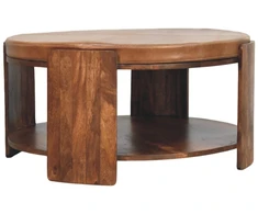 Artisan Furniture Savoy Leather mango medienos kavos staliukas