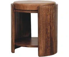 Artisan Furniture Savoy Leather mango medienos taburetė