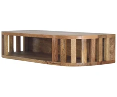 Artisan Furniture Sieninis Ariella mango medienos konsolinis staliukas su lentyna, ąžuolo atspalvio