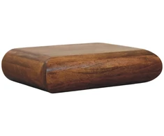 Artisan Furniture Solis prie sienos montuojamas mango medienos naktinis staliukas