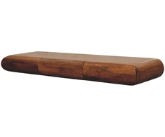 Artisan Furniture Trigubas Solis prie sienos montuojamas mango medienos konsolinis staliukas