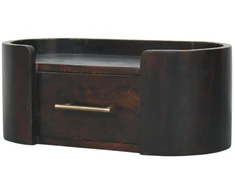 Artisan Furniture Valencia prie sienos montuojamas mango medienos naktinis staliukas