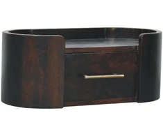Artisan Furniture Valencia prie sienos montuojamas mango medienos naktinis staliukas
