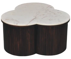 Artisan Furniture Verona Marble mango medienos kavos staliukas su marmuro detale