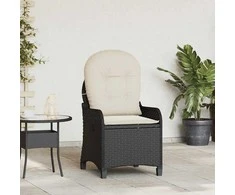 Atlošiamasis fotelis Juoda 56 x 66 x 95 cm poliratanas