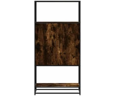Highboard rūkytas ąžuolas 68x35x139 cm Mediena ir metalas