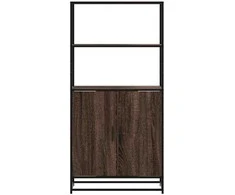 Highboard Rudas ąžuolas 68x35x139 cm Mediena ir metalas