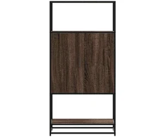 Highboard Rudas ąžuolas 68x35x139 cm Mediena ir metalas