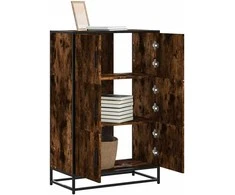 Highboard Rūkytas ąžuolas 68x35x106,5 cm Mediena ir metalas