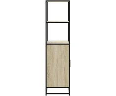 aukšta lenta Sonoma ąžuolas 68x35x139 cm Mediena ir metalas