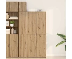 Aukštas spintelė 2 pcs Amatininkų ąžuolas 80 x 42 x 185 cm