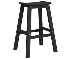 Baro taburetė 2 pcs Juoda 52 x 43 x 73,5 cm HDPE