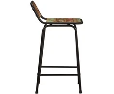 Baro taburetės, 4vnt., 46x35,5x80 cm, perdirbtos medienos