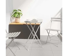 Bistro stalas Smėlio Ø 50 x 71 cm Miltelinis plienas