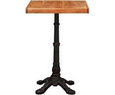 Bistro stalas 50 x 50 x 76 cm Kietos akacijos mediena Ruda