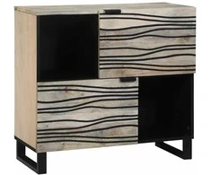 Bufetas Balta 80 x 33 x 75 cm mango medienos masyvas