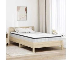 Čiužinys 2 pcs Balta ir pilka 60 x 200 cm Bonell spyruoklė