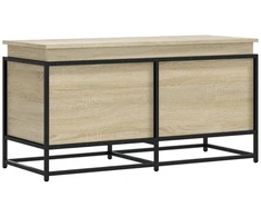 Daiktadėžė su dangčiu, ąžuolo, 100x40x51,5cm, apdirbta mediena