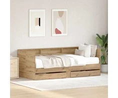 Dienos lova Amatininkų ąžuolas 75 x 190 cm Apdirbta mediena